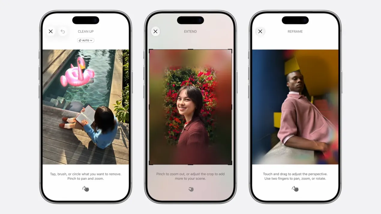 ios 27 新增了全新的相片編輯功能:智慧移除、畫面延伸以及空間重塑 ios 27 新增了全新的相片編輯功能:智慧移除、畫面延伸以及空間重塑
