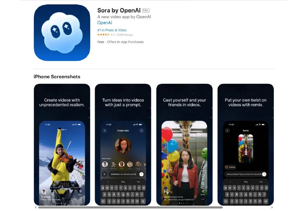 Sora App 免費下載