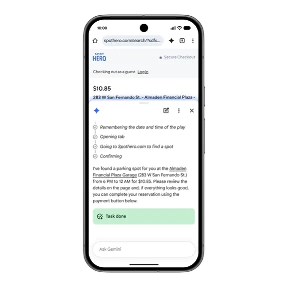 Gemini Intelligence 亮點功能一、自動瀏覽