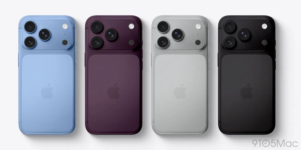 傳聞 Apple iPhone 18 Pro 將推出淺藍色、深櫻桃色、銀色與深灰色