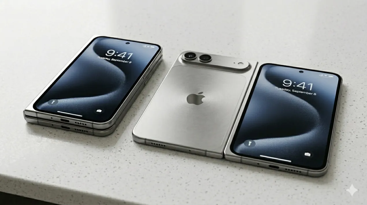 蘋果摺疊機 iPhone Ultra / AI 生成示意圖