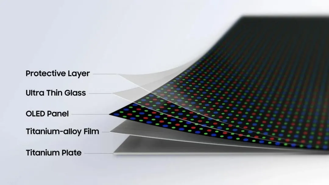 三星新一代螢幕技術「Flex Titanium」 三星新一代螢幕技術「Flex Titanium」