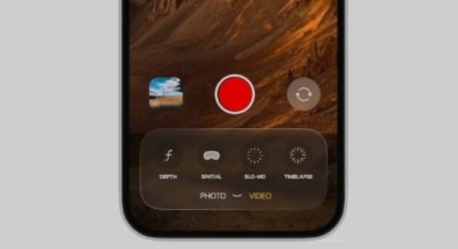 iOS 26 透明介面設定畫面 iOS 26 相機介面更新畫面