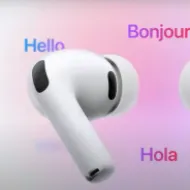 AirPods Pro 3 Apple Intelligence 即時語音翻譯功能示意圖 AirPods Pro 3 Apple Intelligence 即時語音翻譯功能示意圖