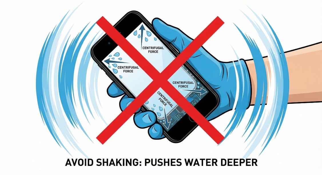 手機泡水禁止劇烈甩動 手機泡水禁止劇烈甩動