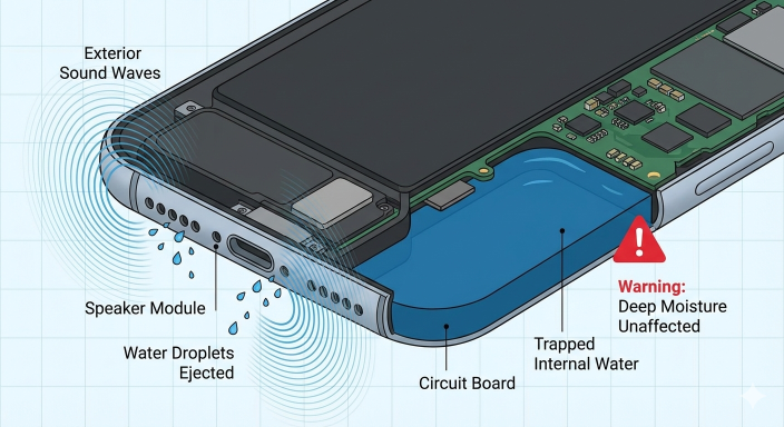 聲波排水示意圖