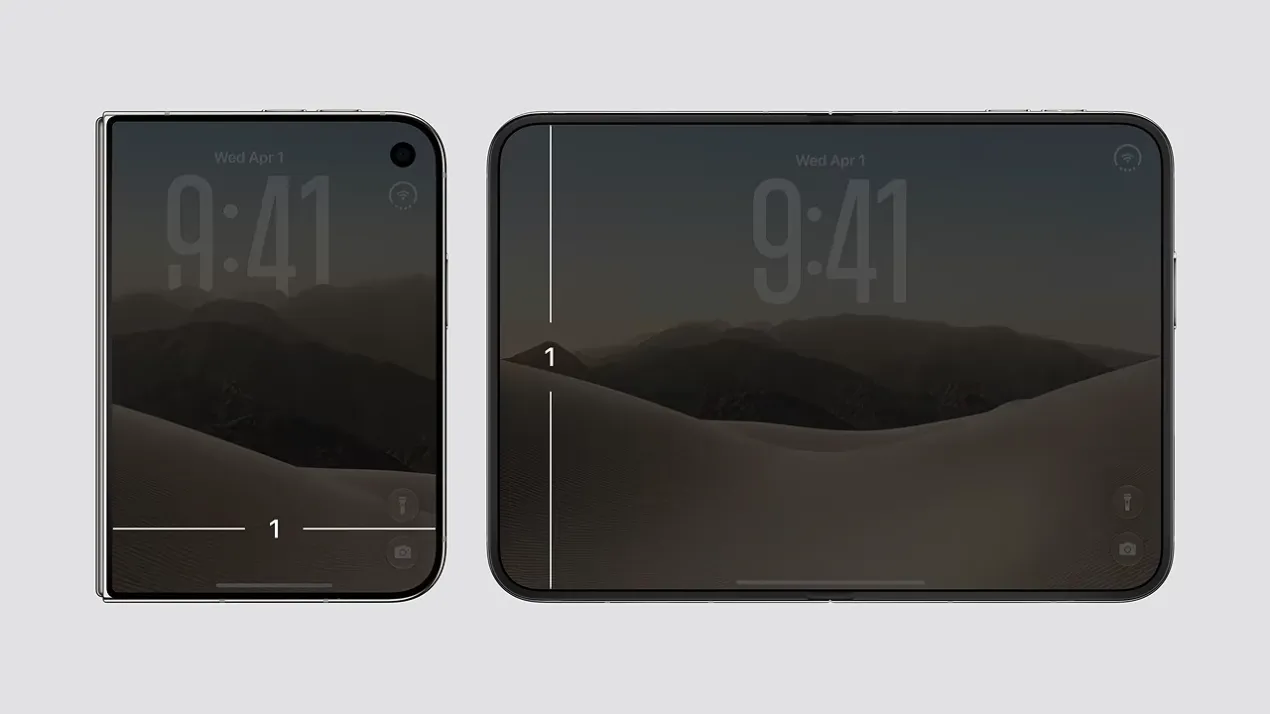  iPhone Duo 的內外螢幕都採用相同比例設計 1：1.4