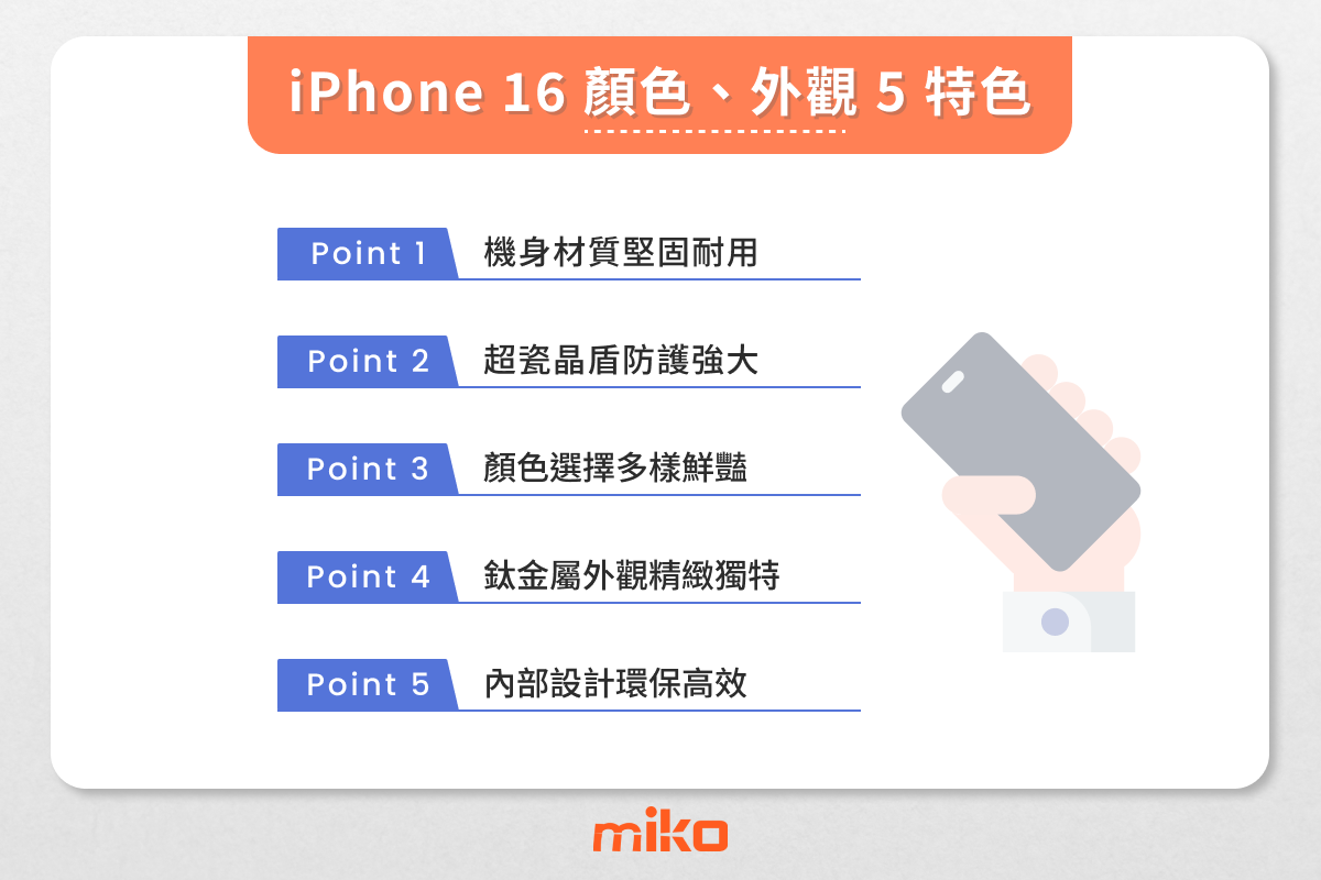 iPhone 16 顏色、外觀5特色